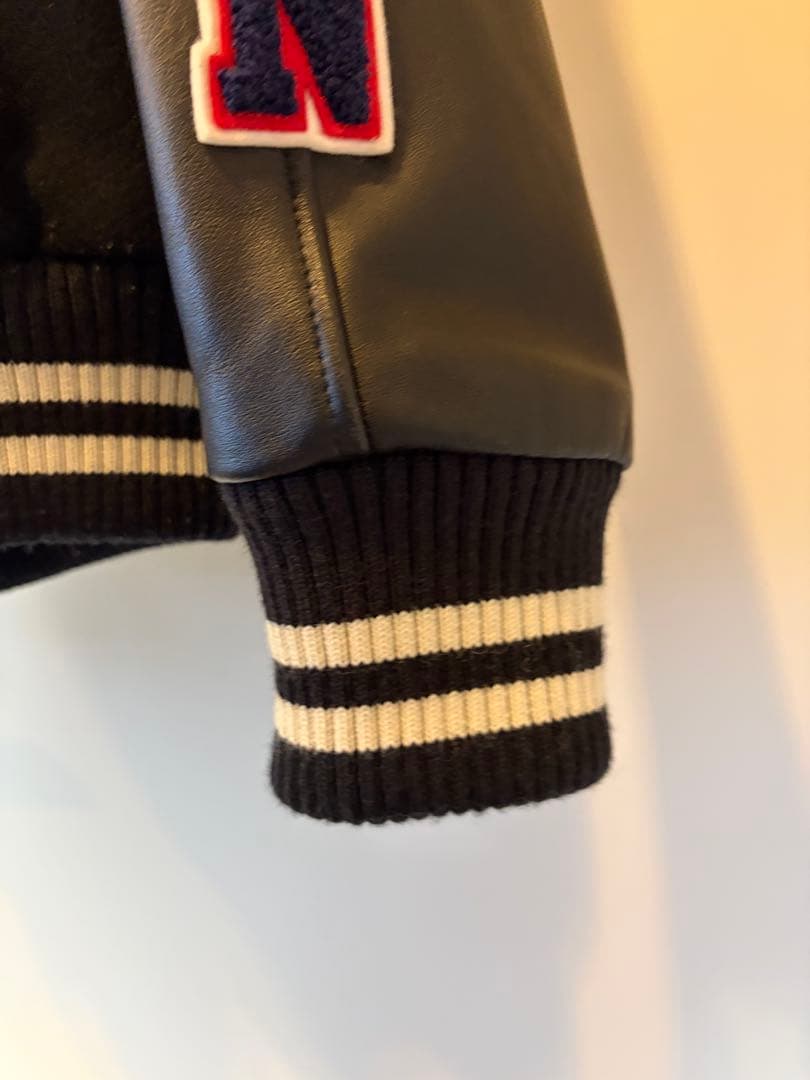 【美品】ヒステリックグラマー hys アップリケスタジャン メンズS 黒白