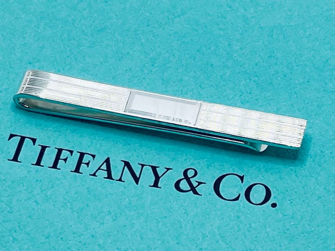 h812 ティファニー　エンジンターン　マネークリップ　シルバー　925