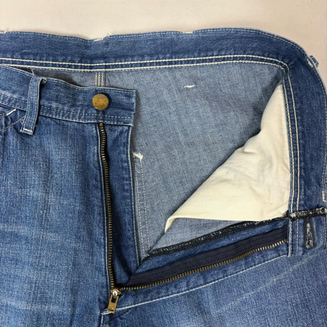 Lee LM7288 USED加工 デニム ペインターパンツ ライトブルー系 M