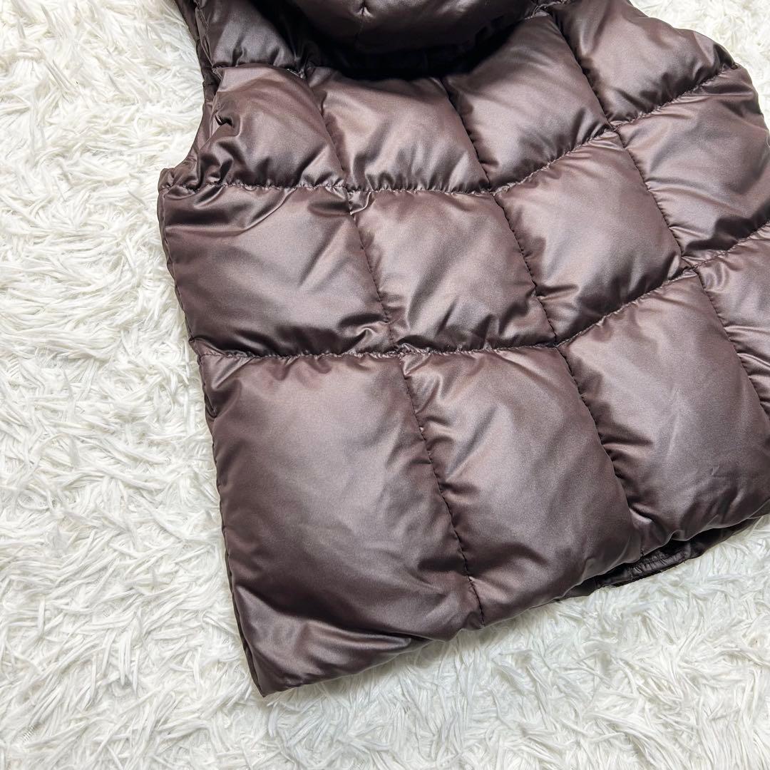 y2k グランジ お兄系 OLD UNIQLO ダウンベスト ファー 茶色