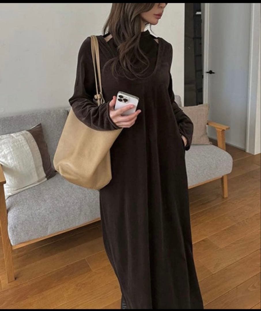 ワンピース willfully corduroy layered like velvetOP