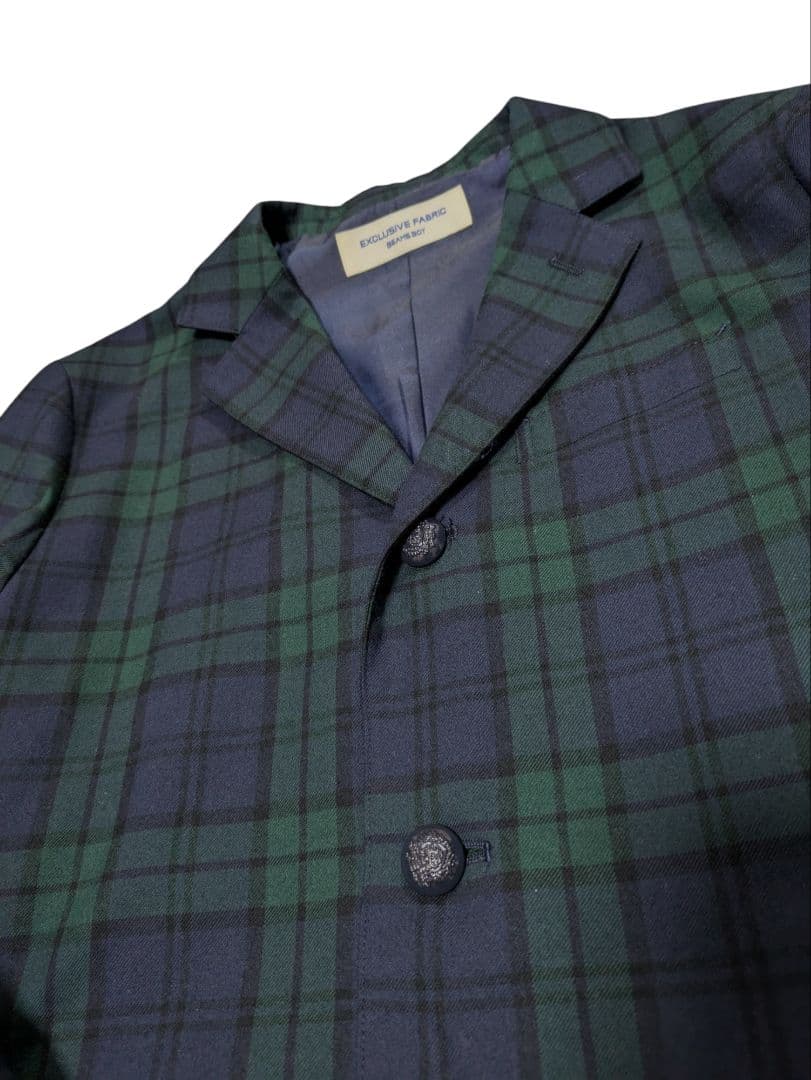 BEAMS BOY 3ボタン ブレザー ジャケット 金ボタン 希少サイズ