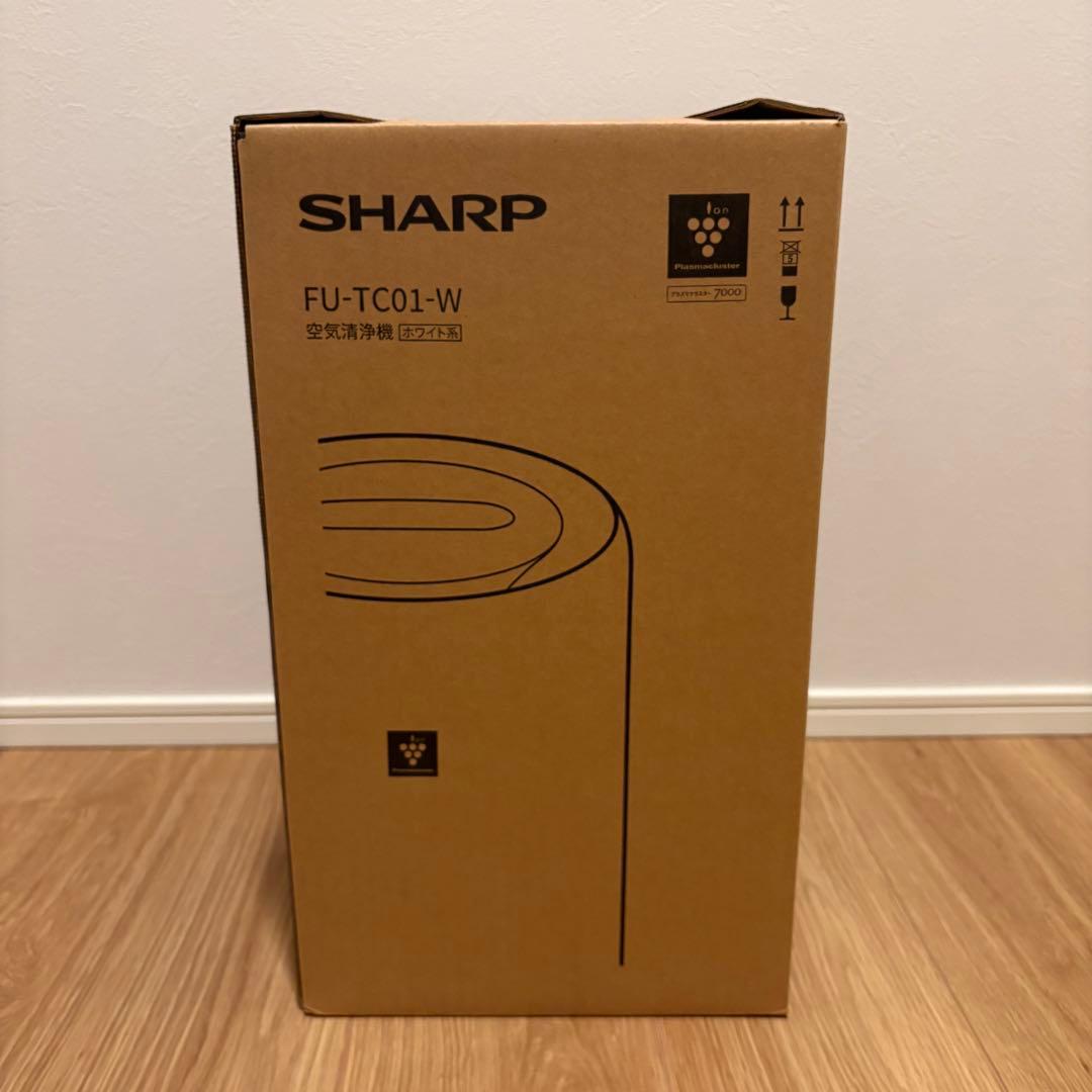 【新品 未使用 未開梱】シャープ　SHARP　空気清浄機 FU-TC01-W