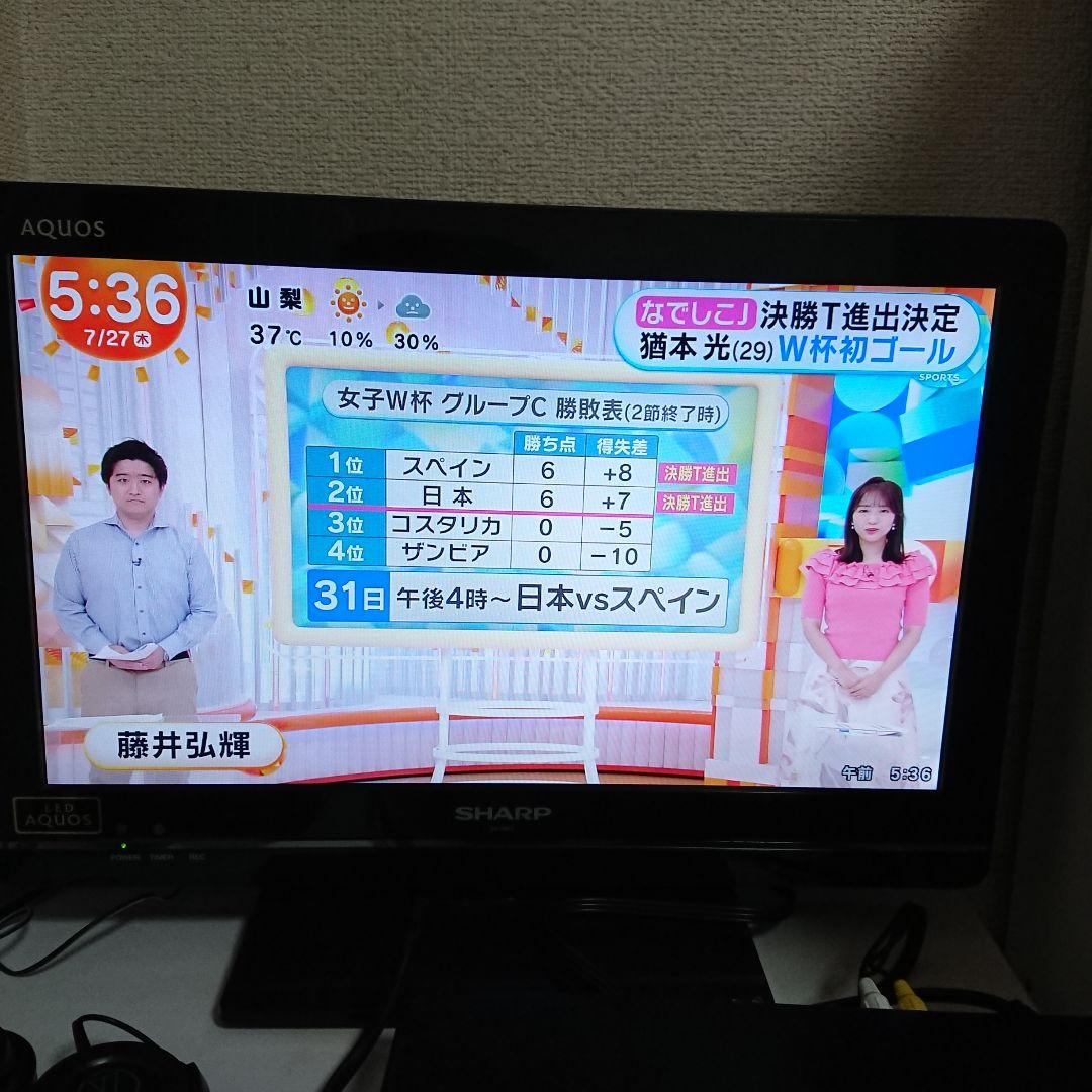 テレビ SHARP AQUOS LC-19K7