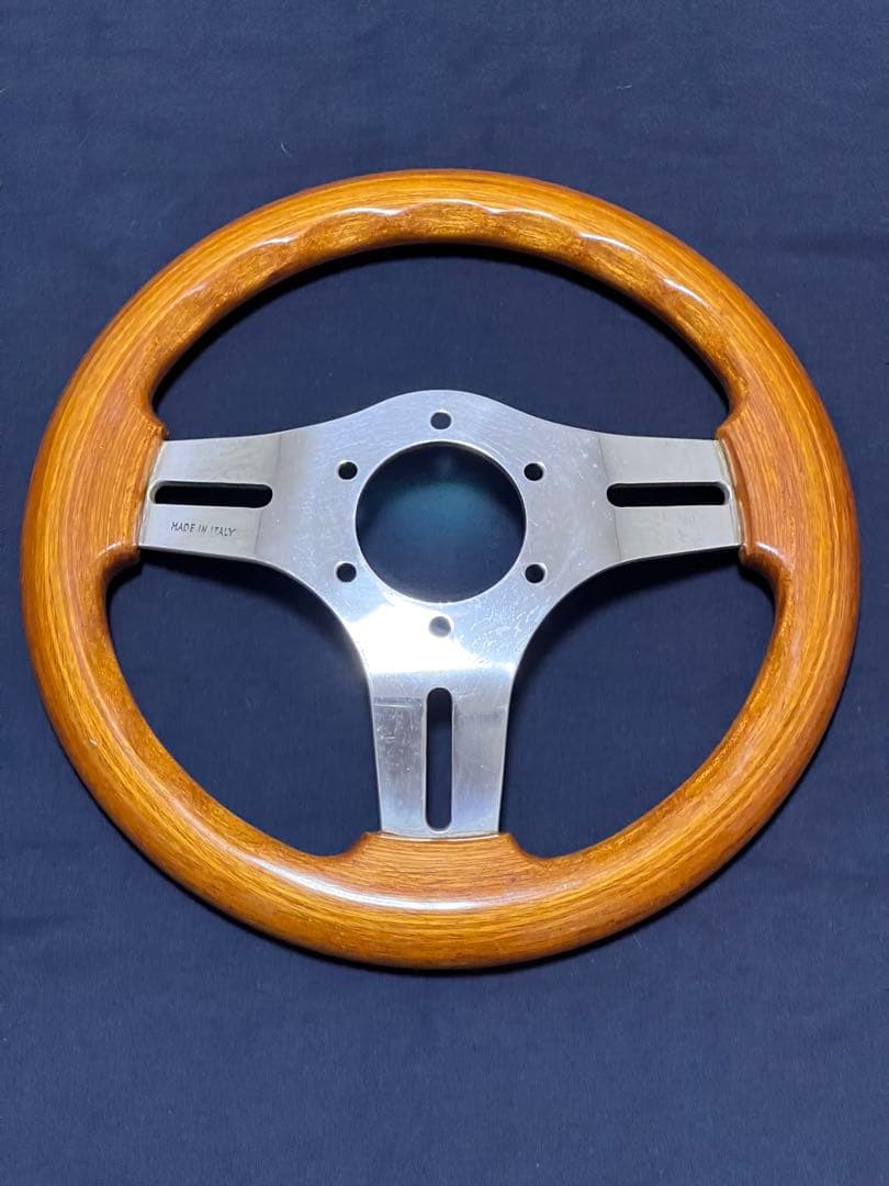美品 OBA オバ 28パイ ステアリング ハンドル オバハン 旧車 ウッド