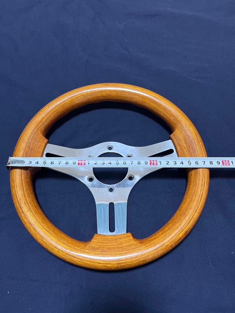 美品 OBA オバ 28パイ ステアリング ハンドル オバハン 旧車 ウッド
