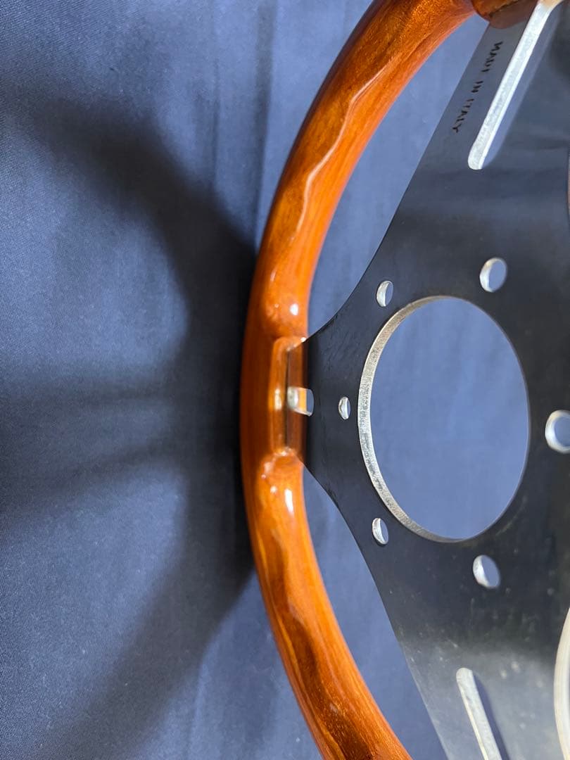 美品 OBA オバ 28パイ ステアリング ハンドル オバハン 旧車 ウッド