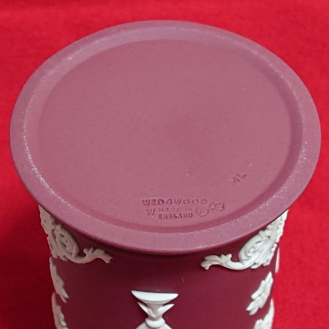 ウェッジウッド ジャスパー クリムゾン ワインレッド 花器・トレイ 他 全4点