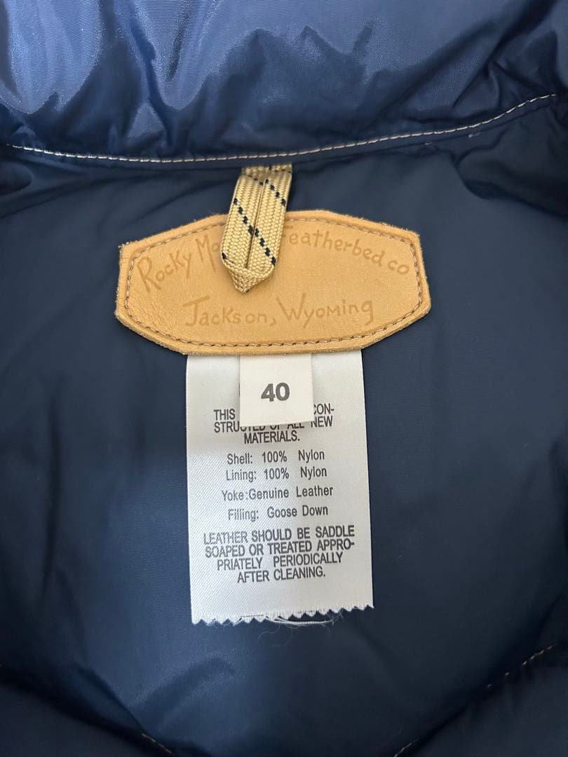ジャケット・アウター Rocky Mountain Featherbed Down Vest 40