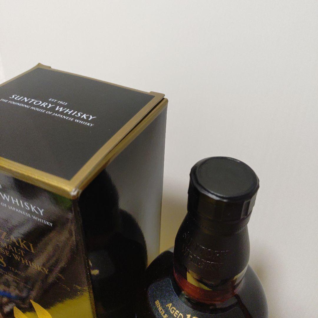 山崎 18年 サントリーシングルモルトウイスキー　化粧箱入り　新品未開封