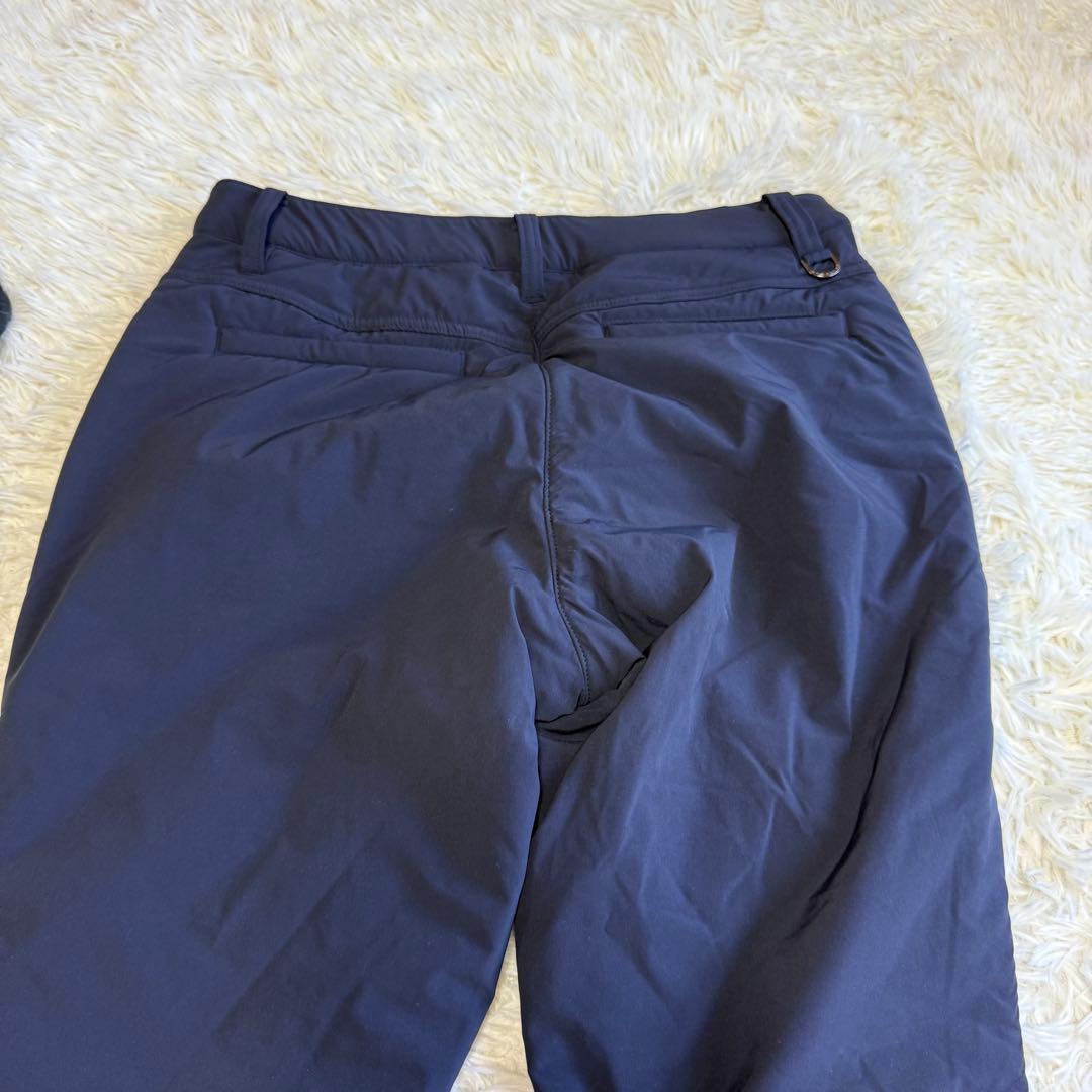 【アンパスィ】極美品 中綿パンツ サイドロゴ ネイビー Lサイズ レディース