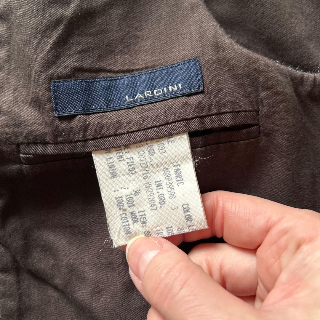 LARDINI☆グレー☆ウール ベスト サイズ48