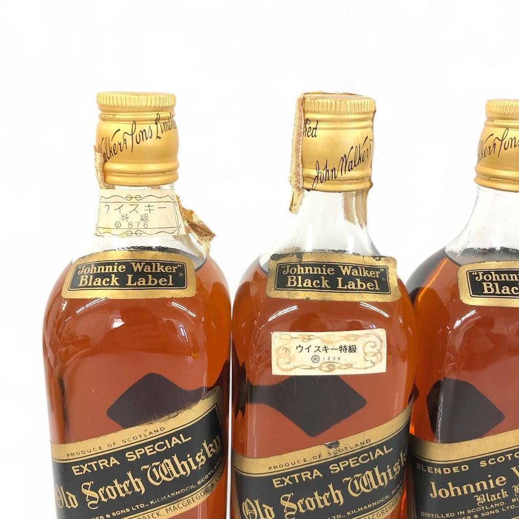 【未開栓】ジョニーウォーカー オールドスコッチウイスキー ブラックラベル 6本