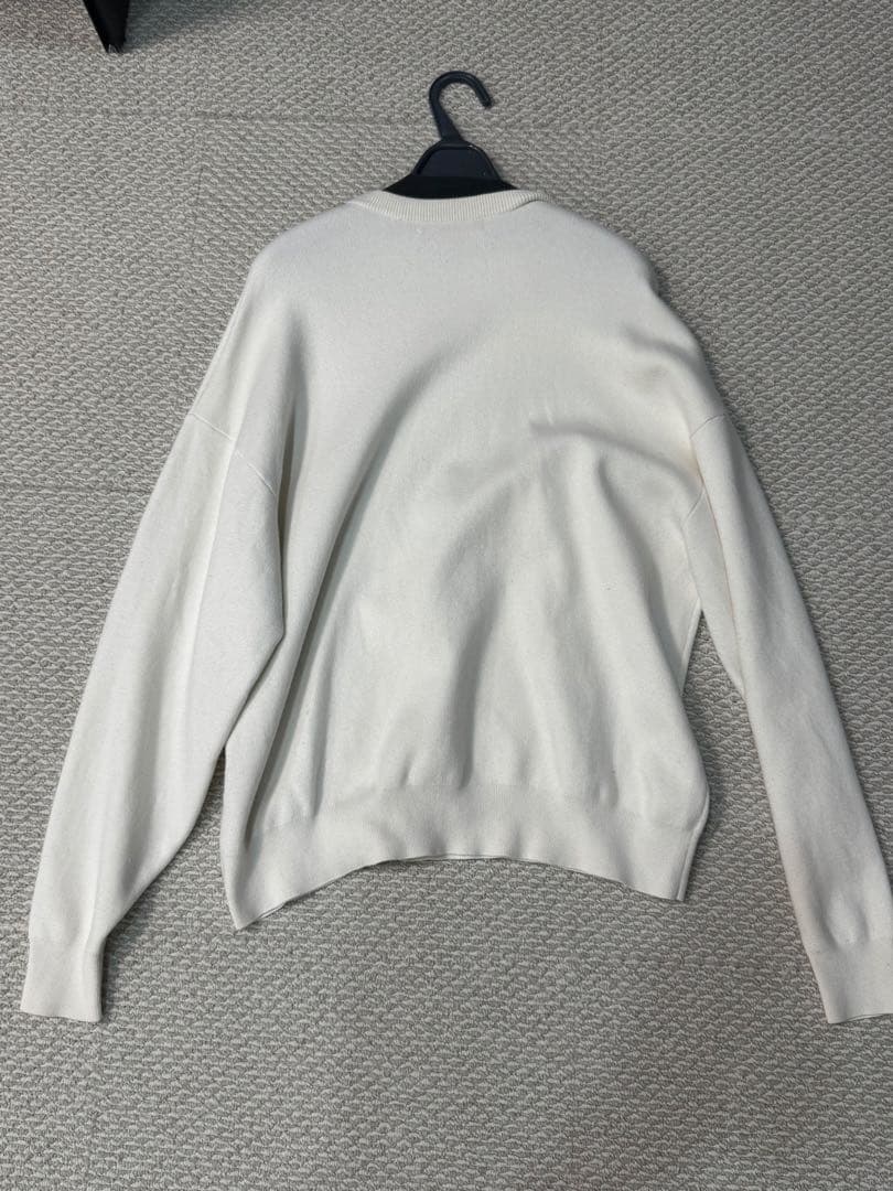 CABAN ホワイト クルーネックセーター　mサイズ　キャバン　ユニセックス