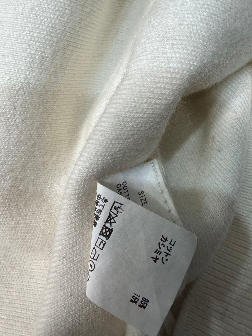 CABAN ホワイト クルーネックセーター　mサイズ　キャバン　ユニセックス