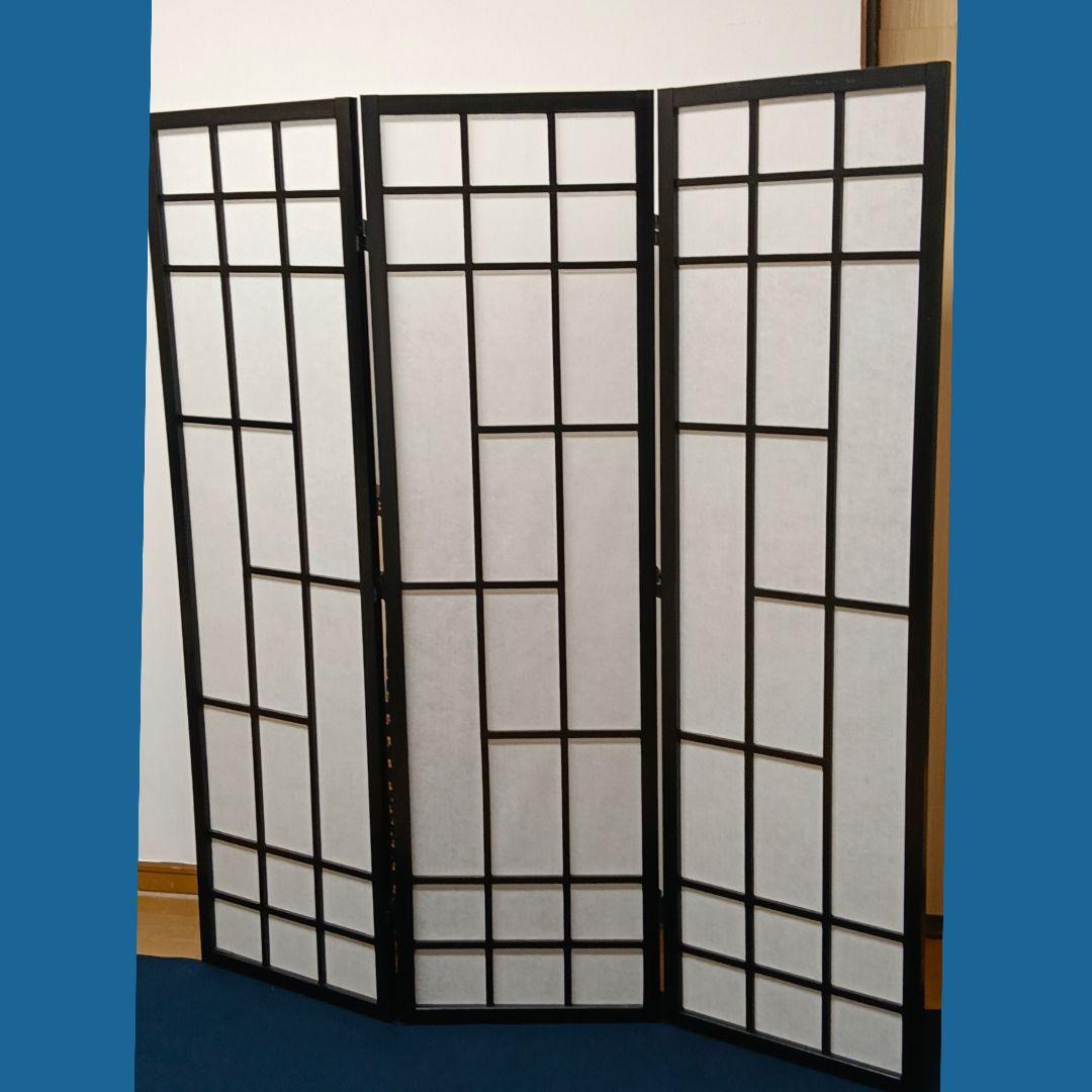 AN37 衝立 変り障子 3連 和風 和モダン 木製 高さ150cm