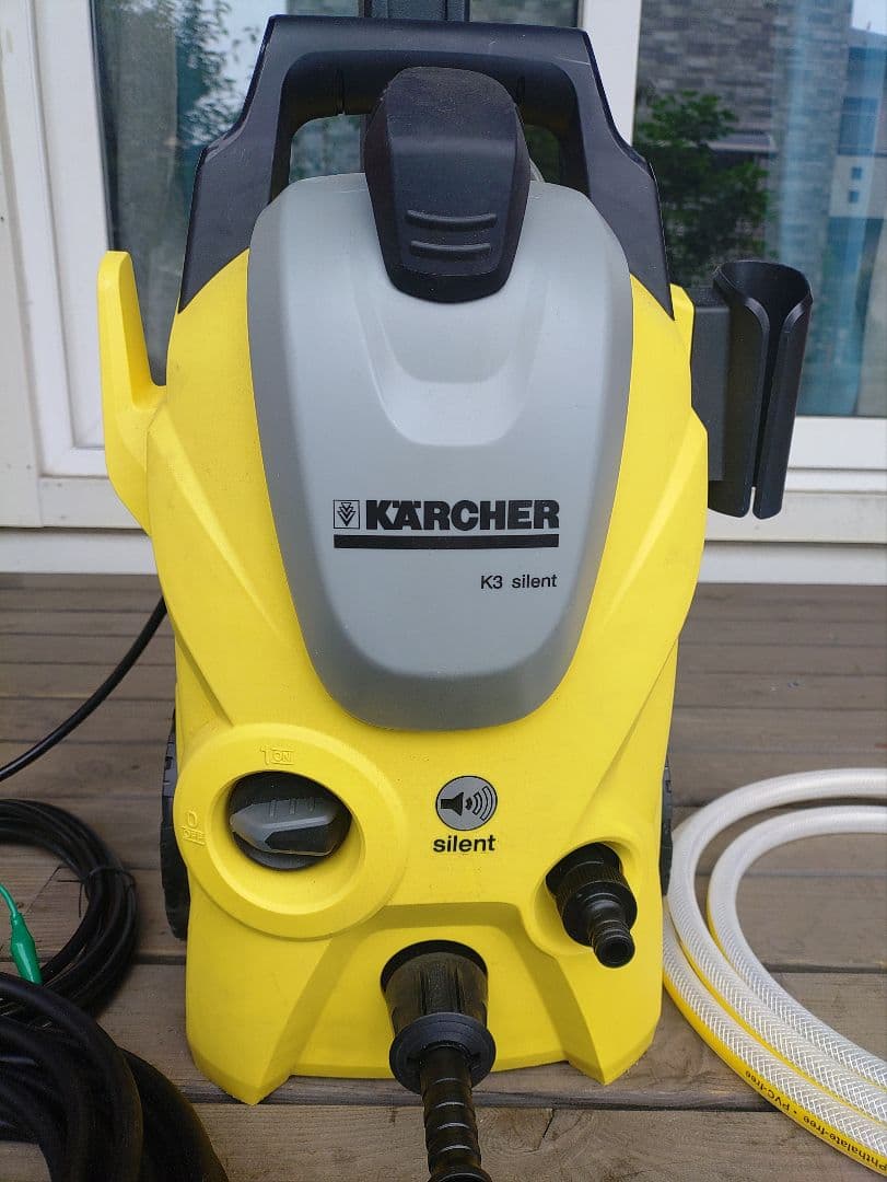 動作確認済　Karcher　k3 Silent 高圧洗浄機本体と付属品一式