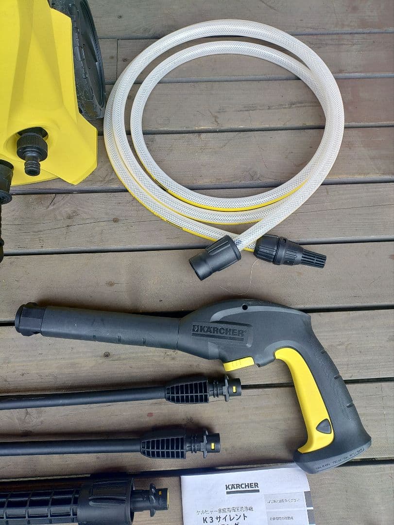 動作確認済　Karcher　k3 Silent 高圧洗浄機本体と付属品一式