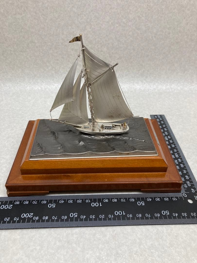 Yacht by TAKEHIKO シルバー 985刻印 武比古 ヨット 置物
