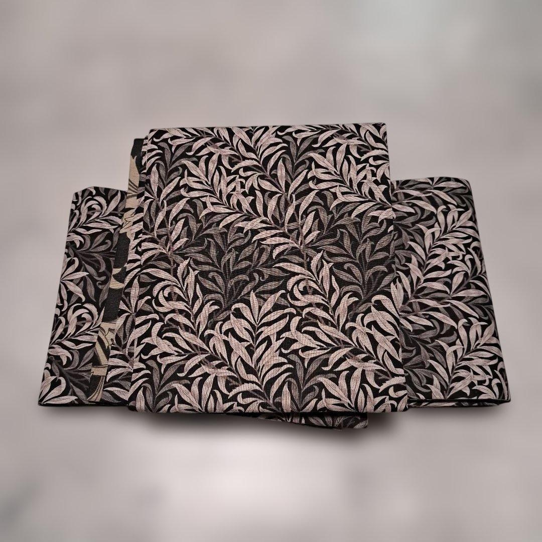 半幅帯　長尺　ウィリアムモリス　アネモネ×ウィローボゥ リバーシブル