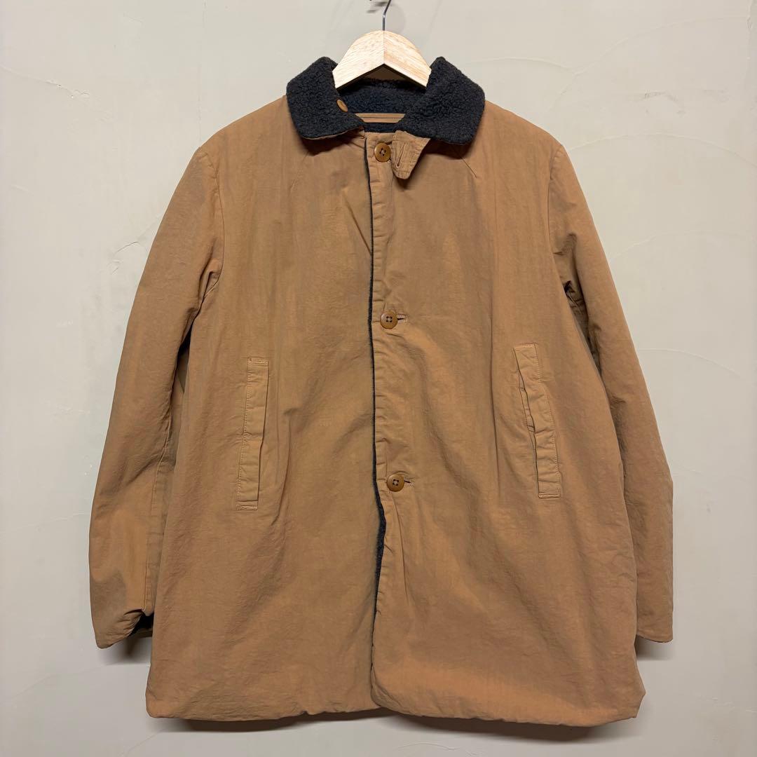 【交渉あり】45R リバーシブルボアコート　上質コットン　R刺繍