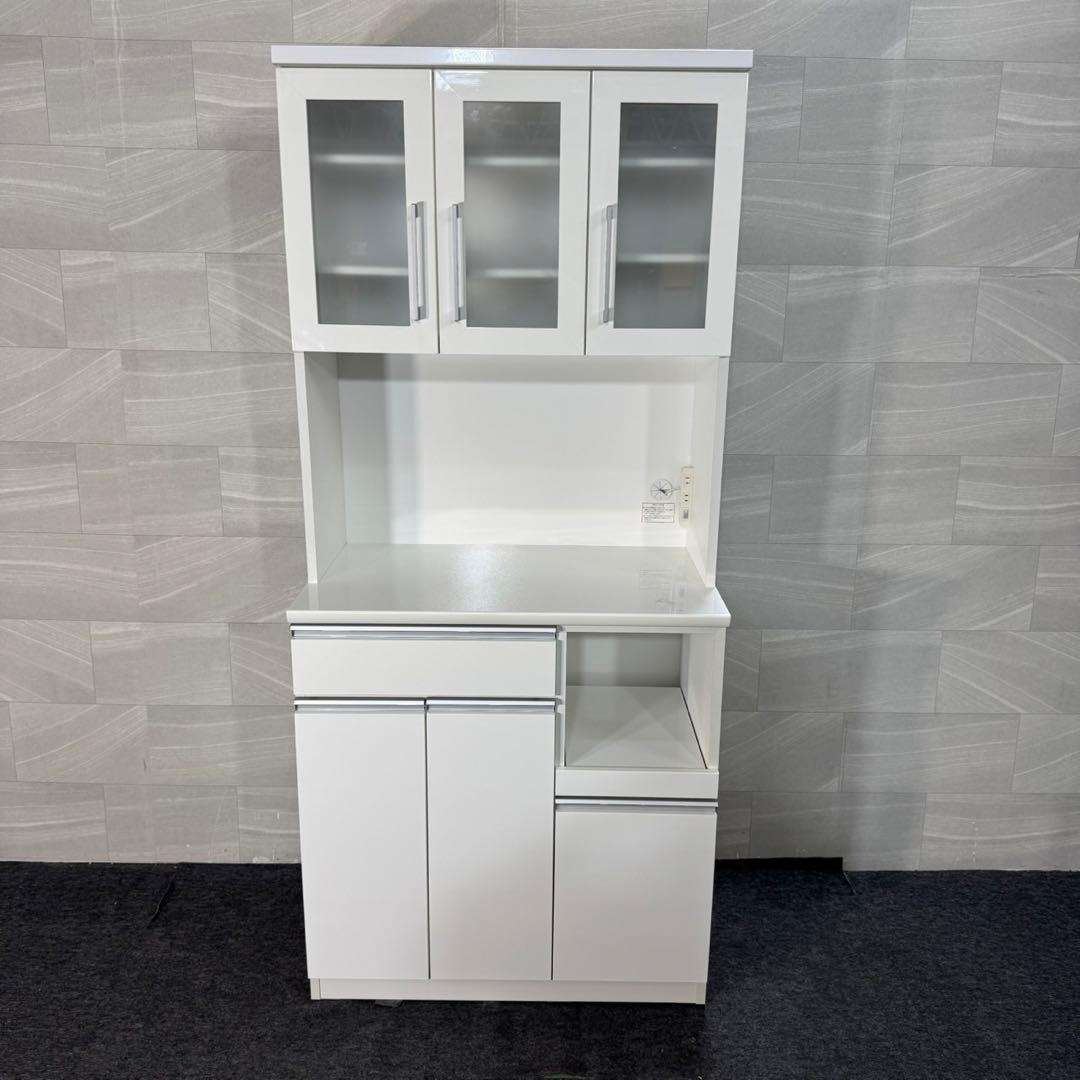 ニトリ 食器棚 レジューム 幅90cm シンプル キッチンボード d4629