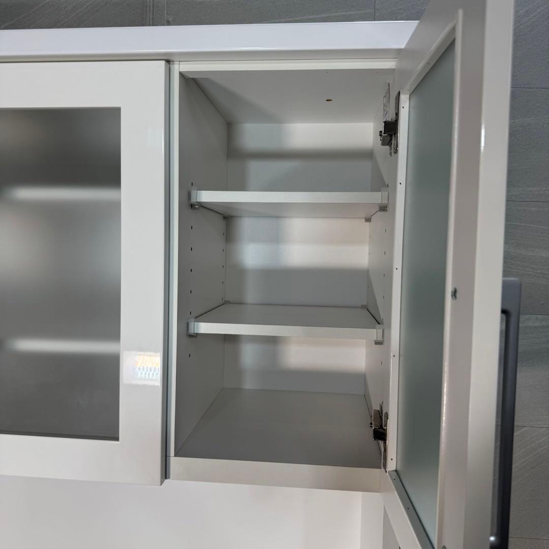 ニトリ 食器棚 レジューム 幅90cm シンプル キッチンボード d4629