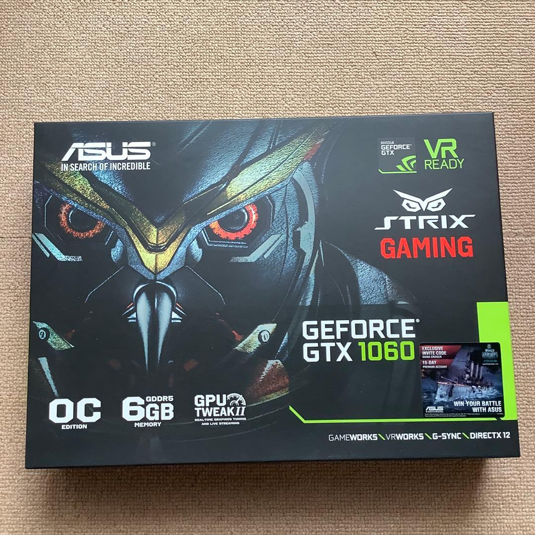 グラフィックボード・グラボ・ビデオカード ASUS STRIX GAMING GeForce GTX 1060 6GB