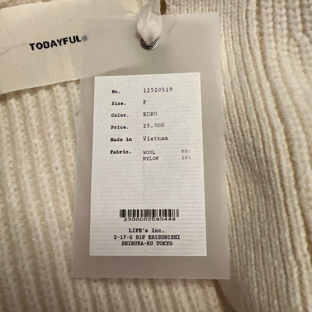 新品未使用⭐︎ todayful Wool Ribknit Cardigan