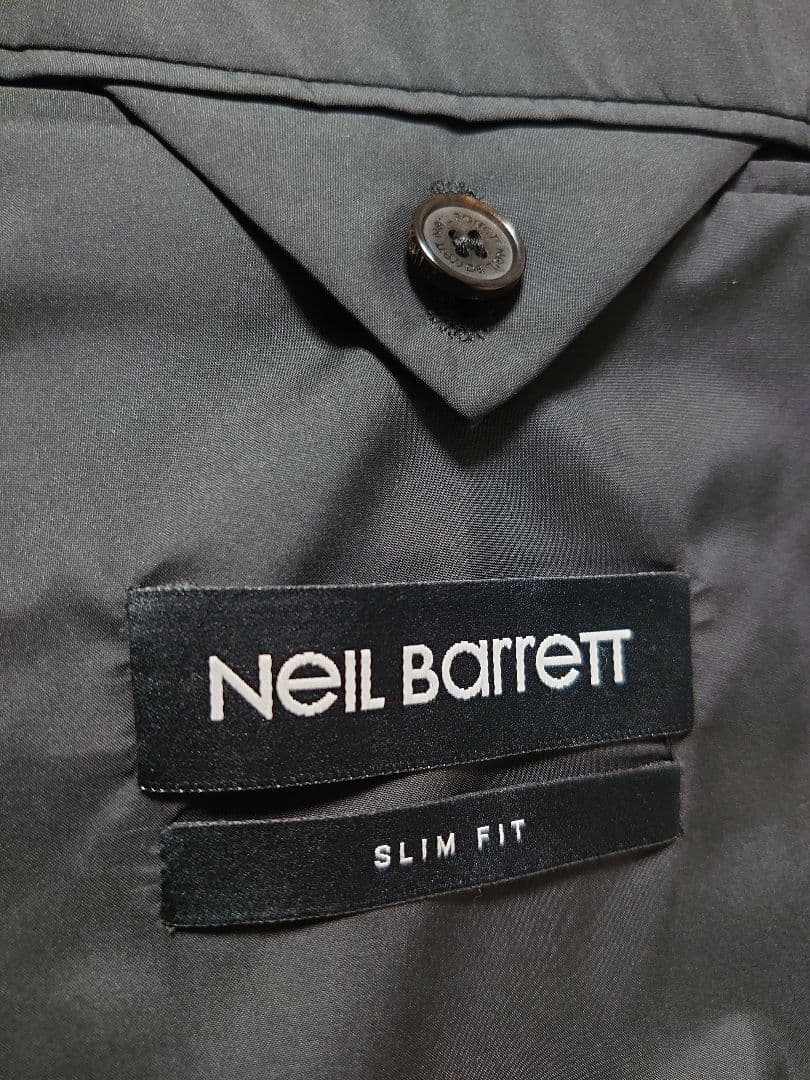 Neil Barrett テーラードジャケット 黒 L スリムフィット