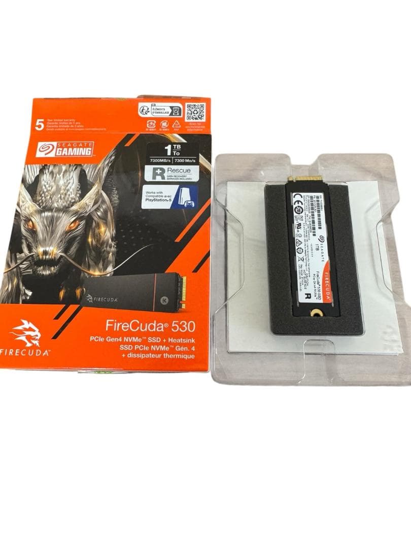 Seagate FireCuda 530ヒートシンク付 1TB NVMe SSD