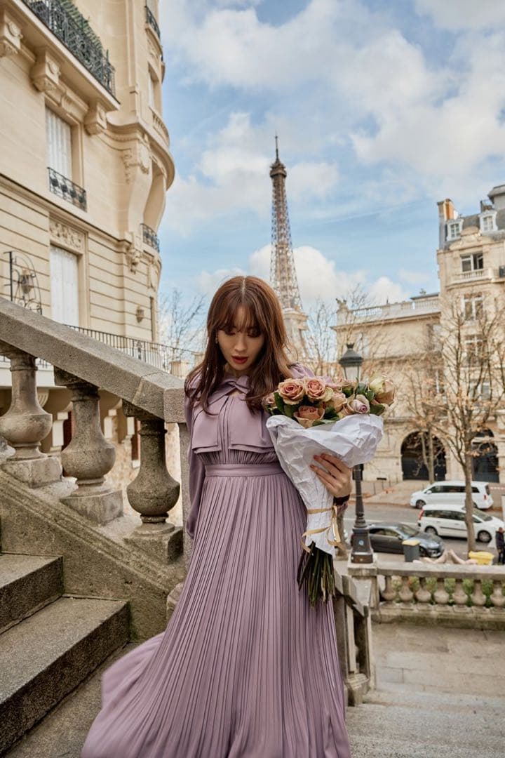 ワンピース herlipto La Rochelle Pleated Dress