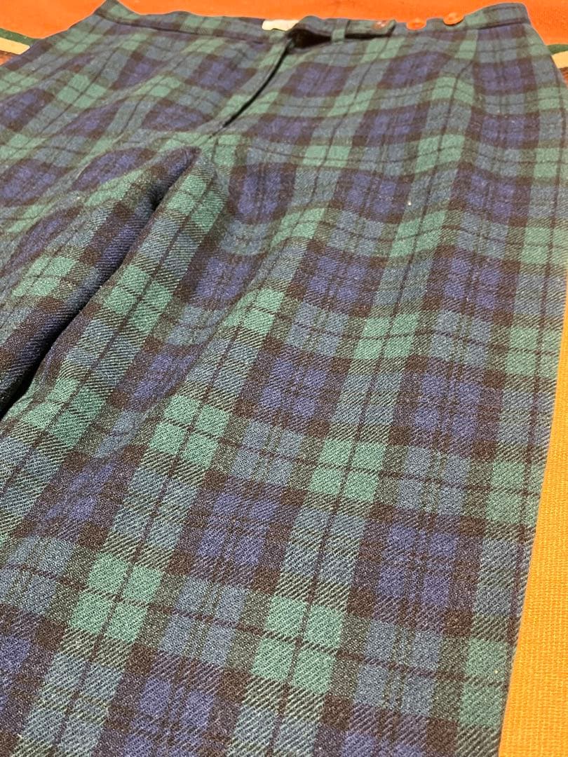 70s USA製 PENDLETON ウールパンツ \"BLACK WATCH\"