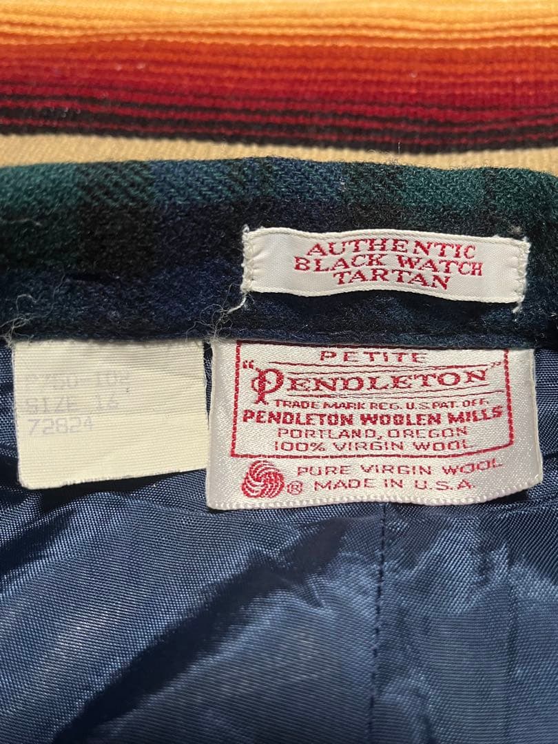 70s USA製 PENDLETON ウールパンツ \"BLACK WATCH\"