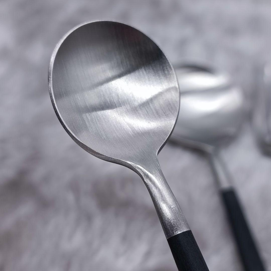 クチポール　カトラリー　ゴアシリーズ　スターターセット　ブラック　６点セット