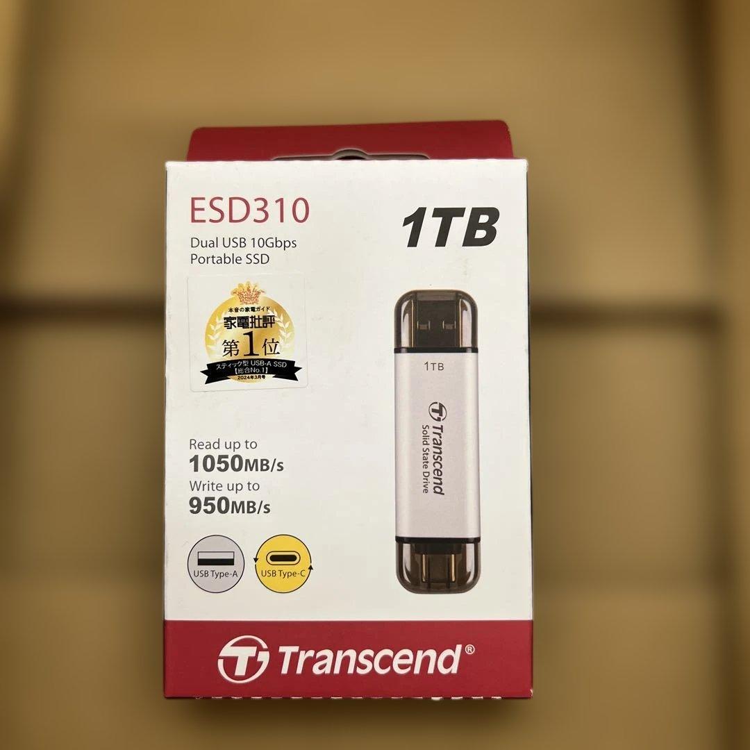 638 未開封トランセンド ポータブルSSD 1TB 最大1050 MB/s