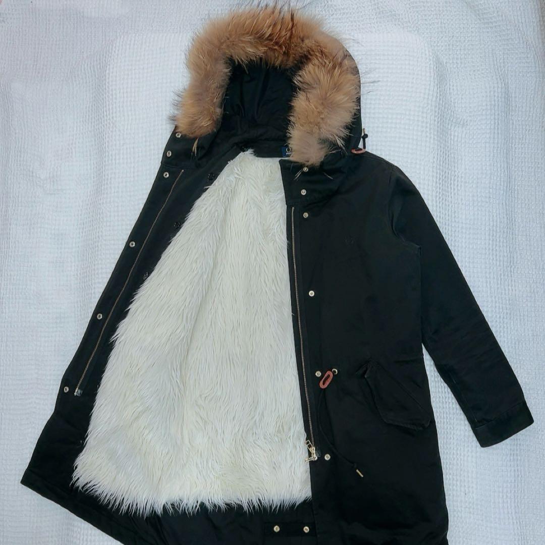 【ラナ様】FRED PERRY モッズコート ファー ライナー フィッシュテール