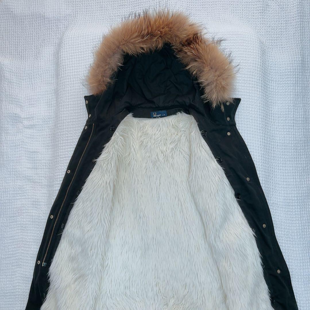 【ラナ様】FRED PERRY モッズコート ファー ライナー フィッシュテール