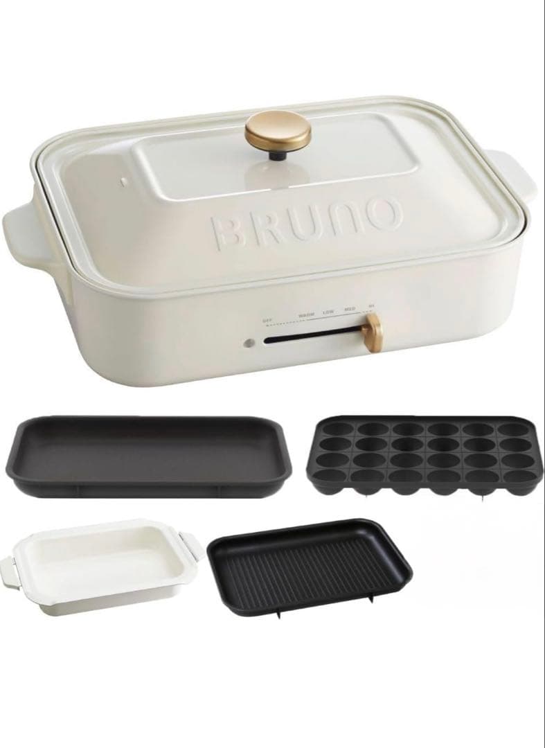 BRUNO コンパクトホットプレート ホワイト