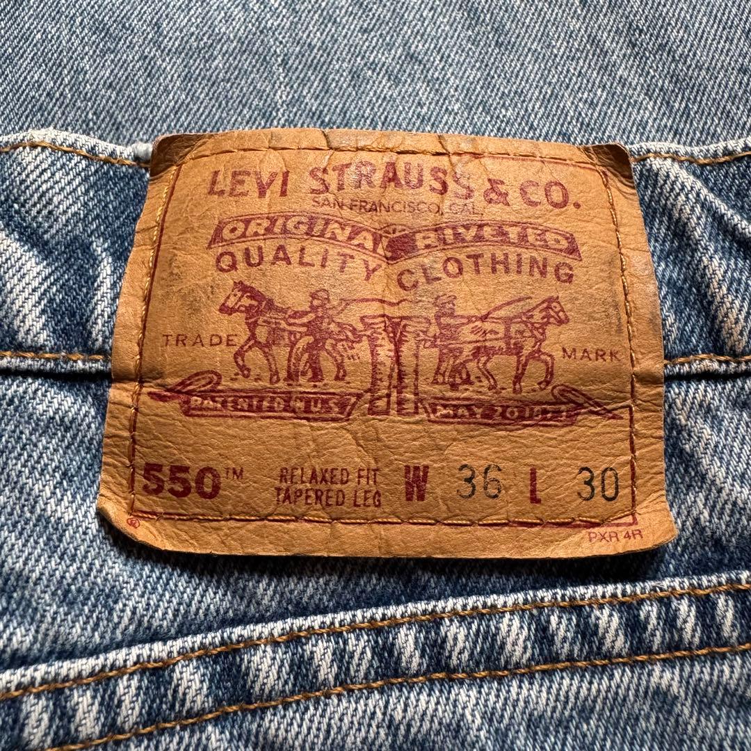 【90s】Levi's 550 USA製 ストーンウォッシュ W36 L30