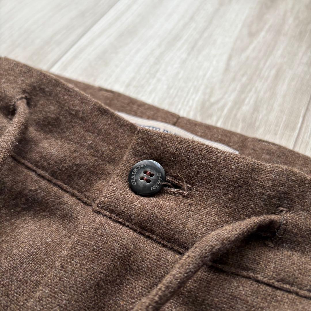 【美品】ジャブスアルキヴィオ MASACCIO 48 ウールフランネル ブラウン