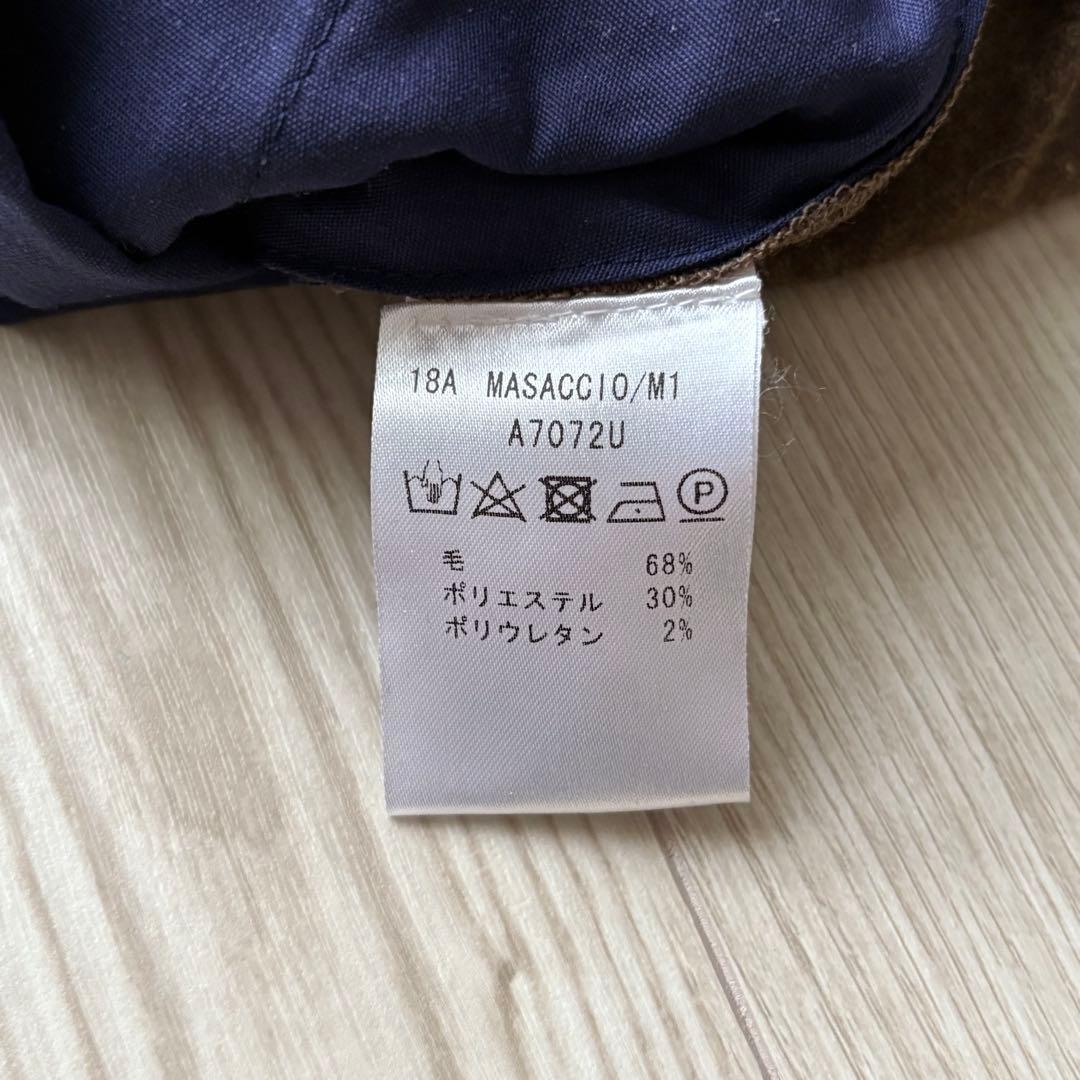 【美品】ジャブスアルキヴィオ MASACCIO 48 ウールフランネル ブラウン