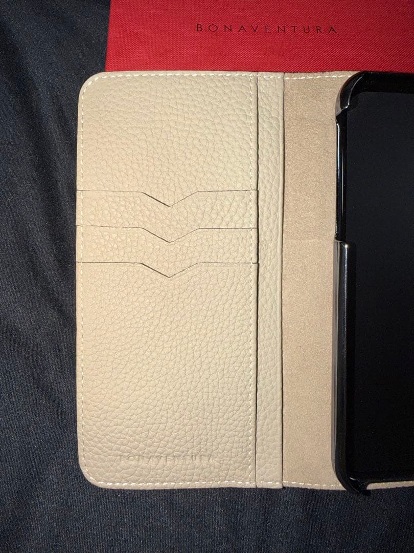 BONAVENTURA グレージュ 手帳型iPhoneケース 11