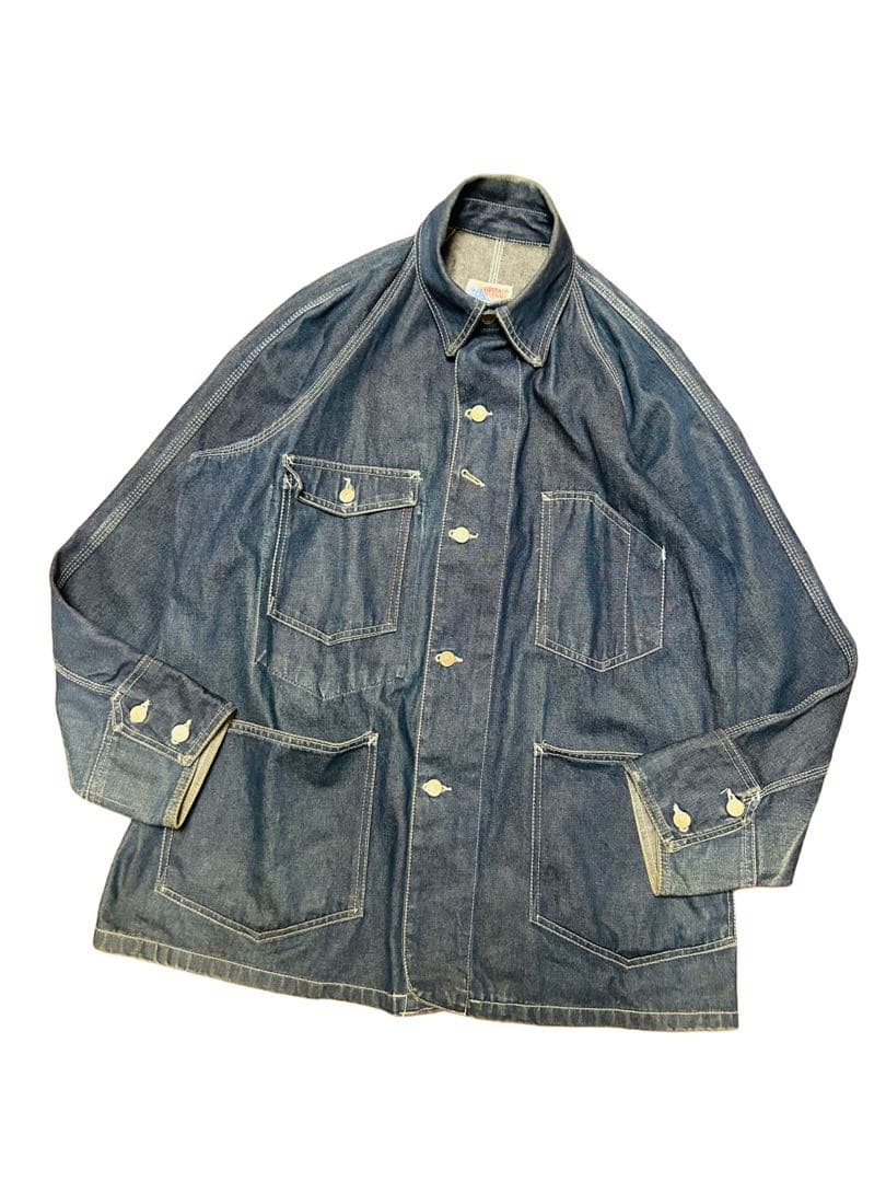 希少濃紺 80s 90s BROOKLYN OVERALL デニム カバーオール