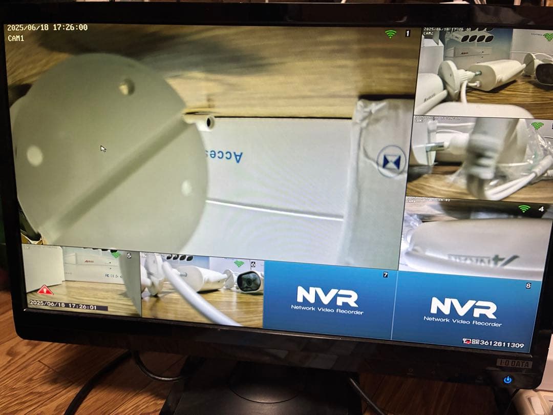 新品ANRAN防犯カメラ無線ダブルアンテナ型8チャンネルセットHDD無し