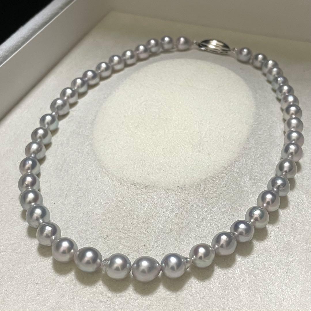 なえ 【テリ強✨大珠】 あこや本真珠 ネックレス パール バロック ブ