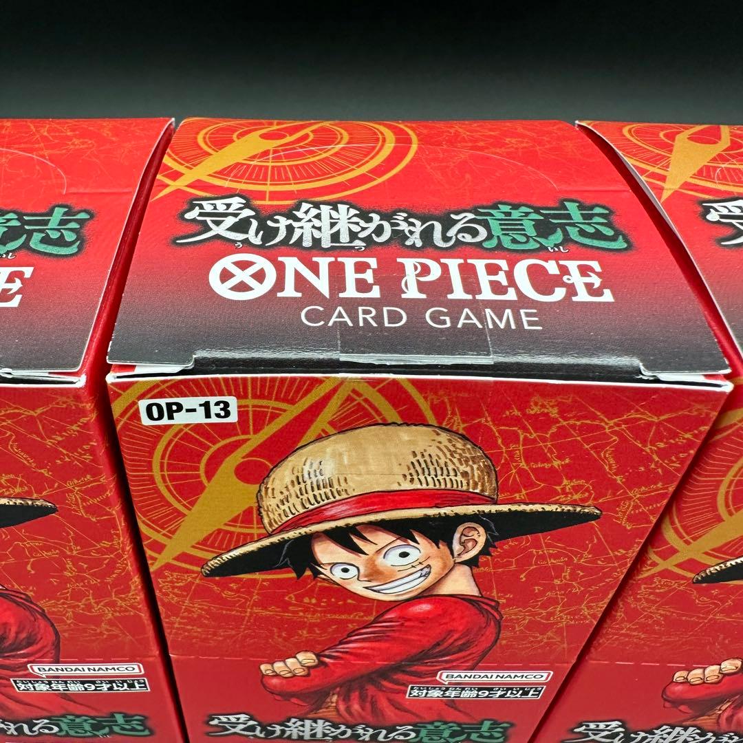 ONE PIECE 受け継がれる意志 4BOX テープカット 封入率一致