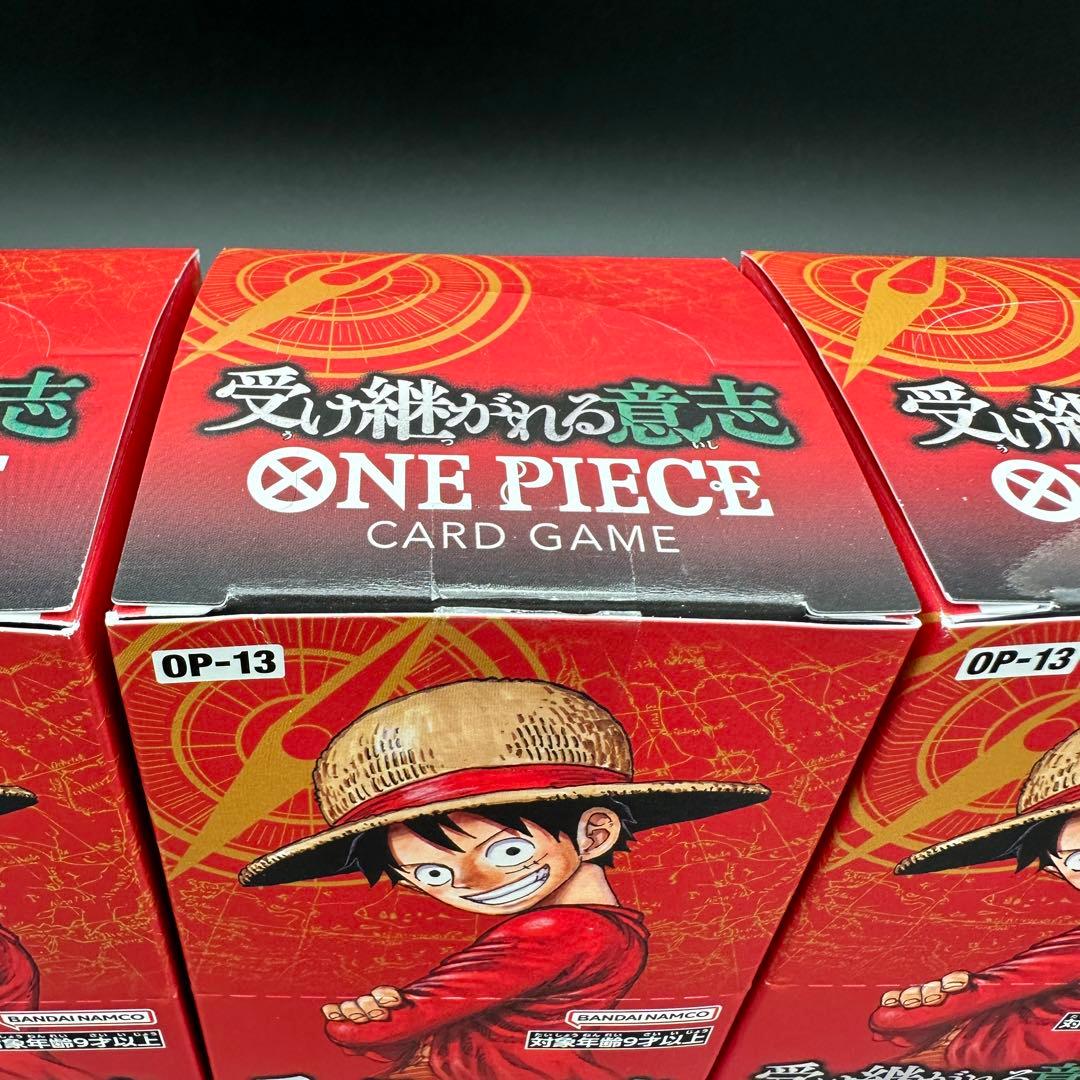 ONE PIECE 受け継がれる意志 4BOX テープカット 封入率一致