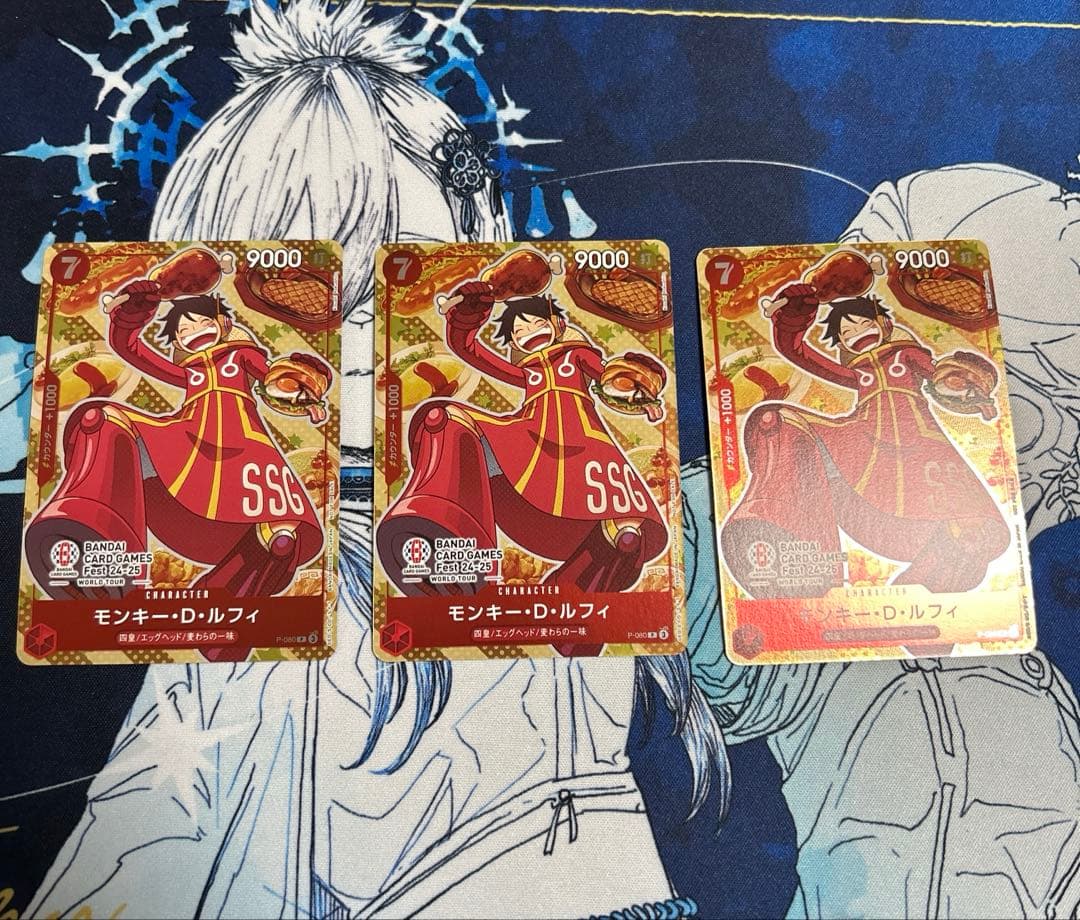 ワンピース　カード　ルフィ　プロモ　バンダイカードゲーム　24-25　フェス