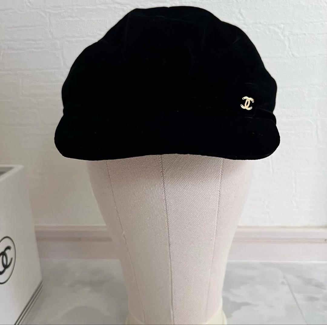 CHANEL ベルベットキャスケット　正規品　極美品　未使用品　翌日発送
